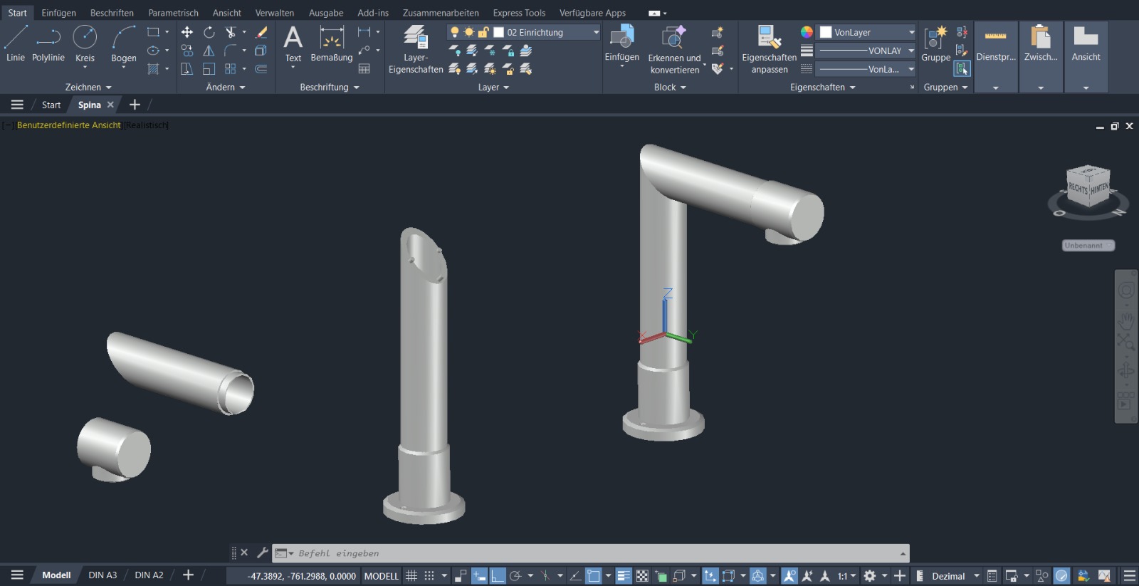 3D drawing of the tap for SAFTI